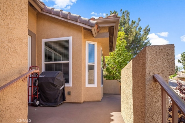 exterior space with a patio