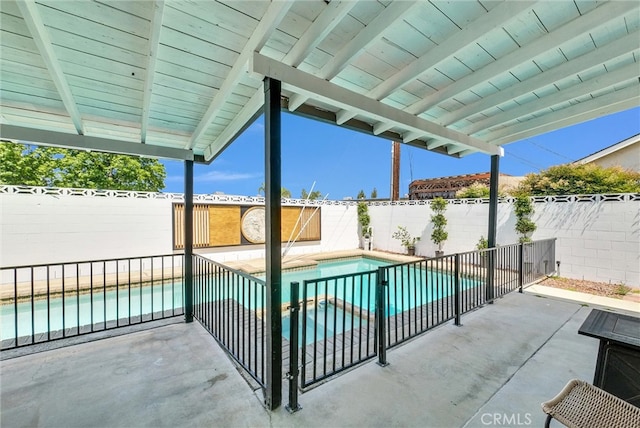 view of pool with a patio