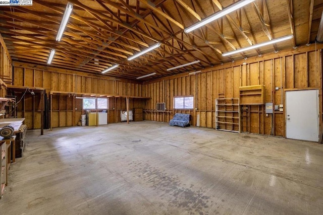 garage featuring washer / clothes dryer