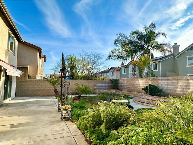 view of yard featuring a patio