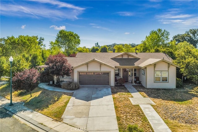 ranch-style house with a garage