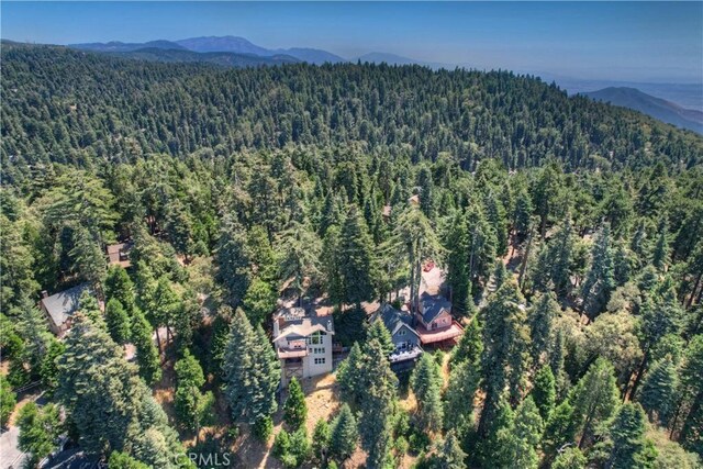 aerial view featuring a mountain view