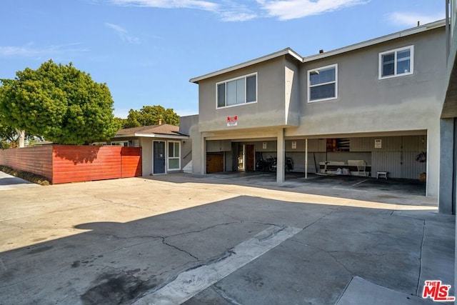 view of rear view of property