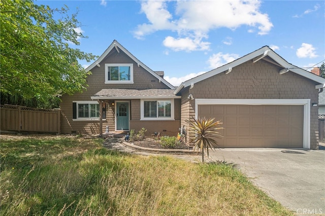 craftsman-style house featuring a garage