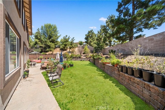 11819 La Costa Ct, Yucaipa, CA 92399 - view of yard with a patio area