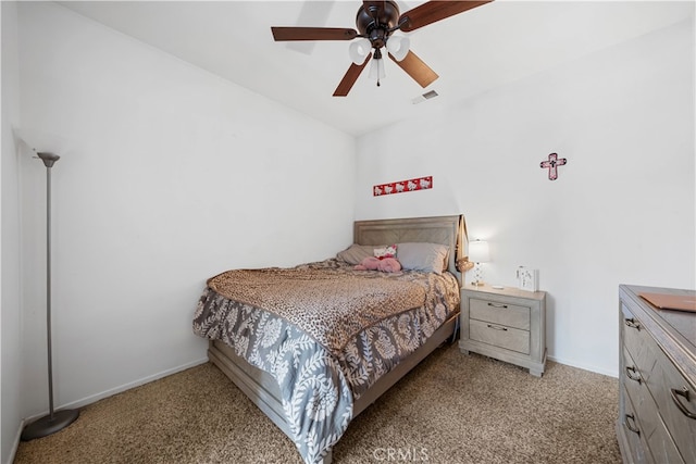 11819 La Costa Ct, Yucaipa, CA 92399 - carpeted bedroom with ceiling fan and baseboards
