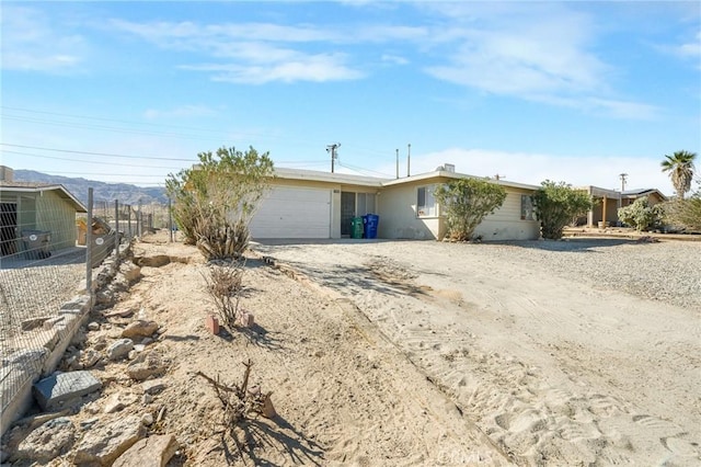 ranch-style house with a garage