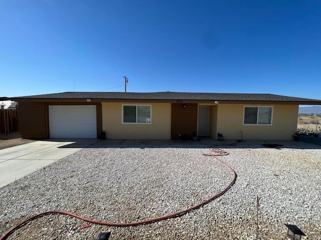 ranch-style house with a garage