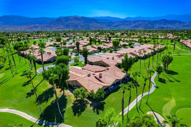 aerial view featuring a mountain view