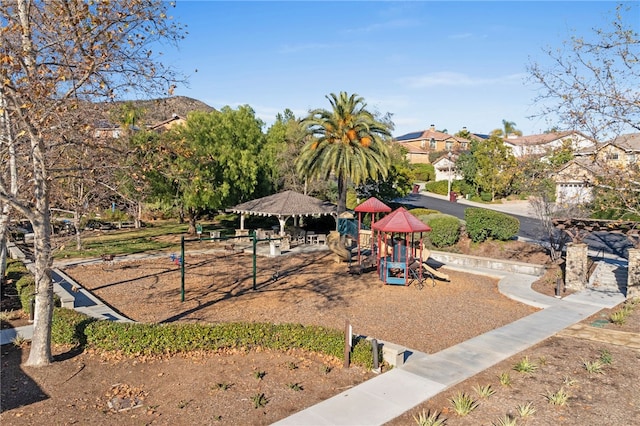 view of play area