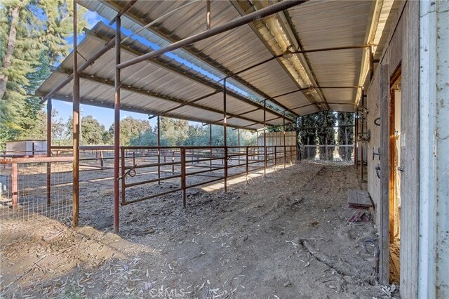 view of horse barn