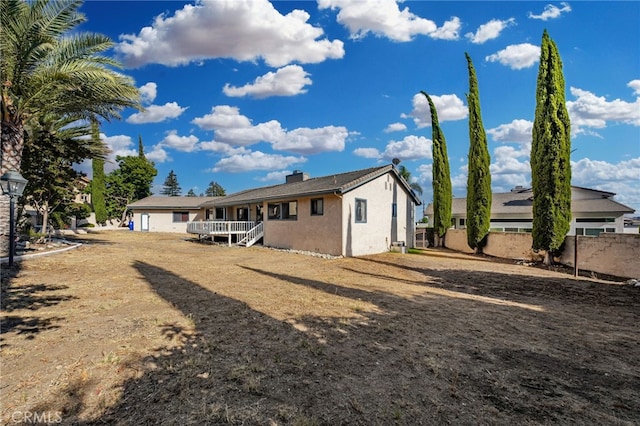 view of rear view of property