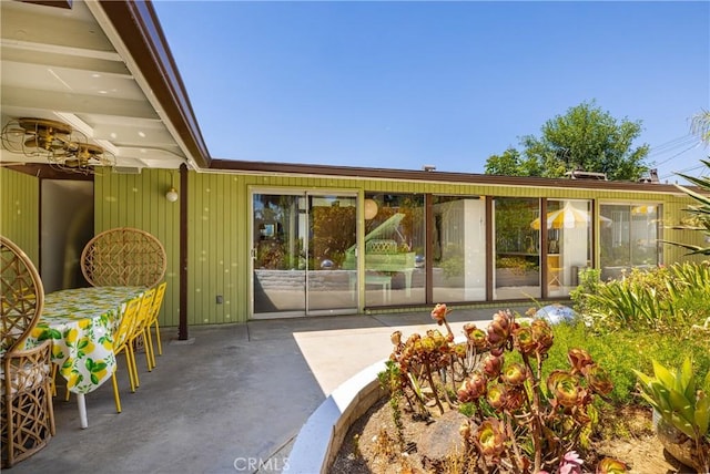 exterior space with a patio