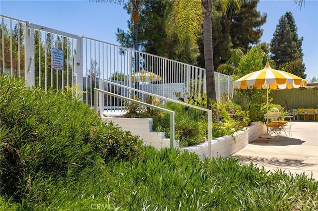 exterior space with a patio area