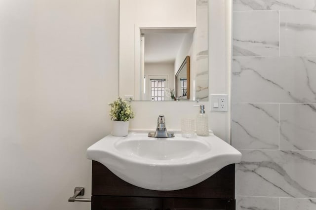 bathroom featuring vanity