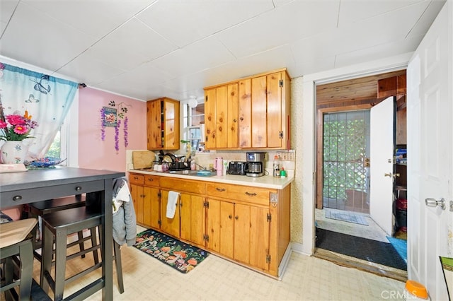 kitchen featuring backsplash