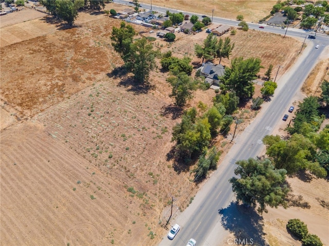 drone / aerial view with a rural view