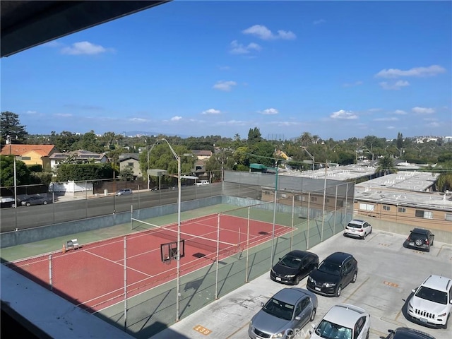 view of tennis court