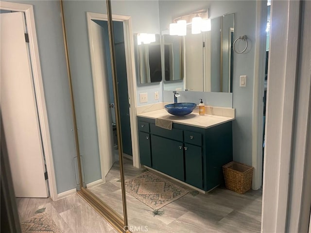 bathroom with vanity