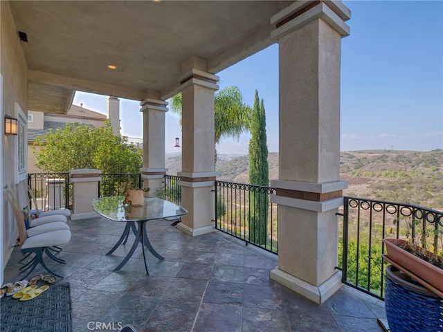 view of balcony