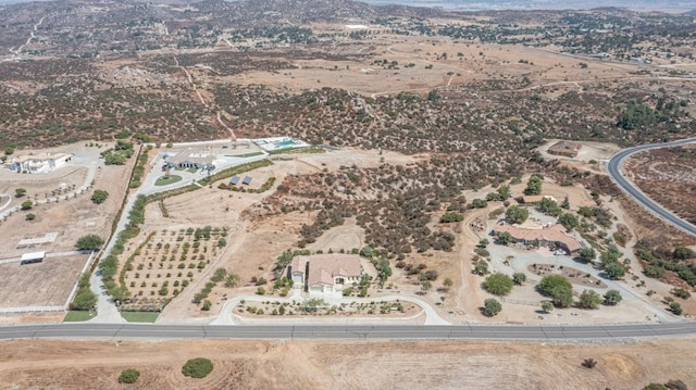 bird's eye view with a rural view