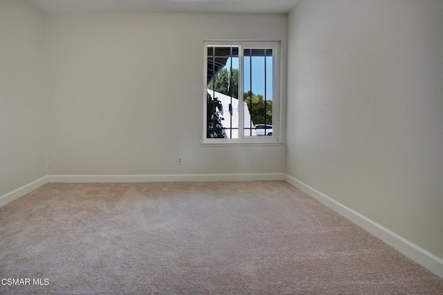 view of carpeted empty room