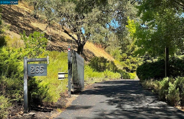 view of road