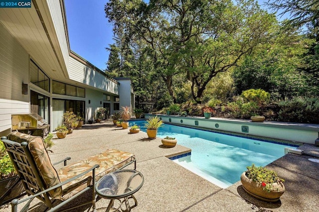 view of pool with a patio area