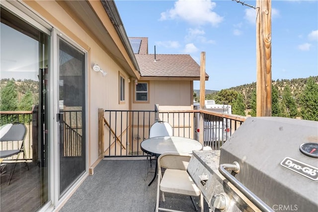 balcony with grilling area