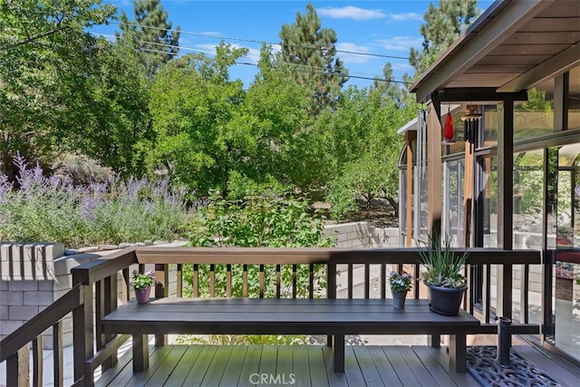 view of wooden terrace