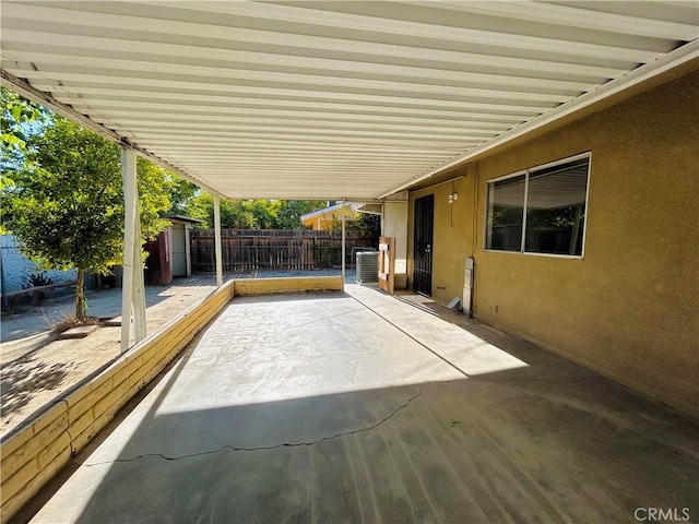 view of patio with cooling unit