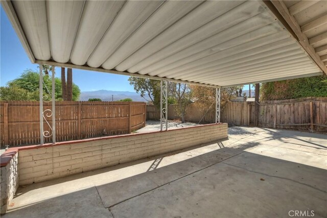 74761 Leslie Ave, Palm Desert, CA 92260 - fenced backyard featuring a patio and a mountain view