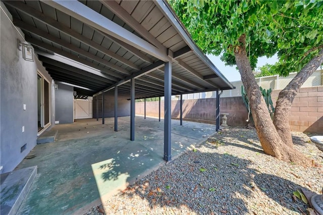 view of patio / terrace featuring a fenced backyard