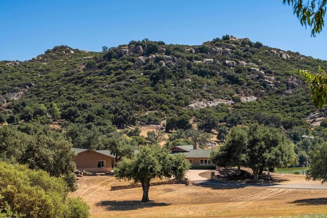 mountain view with a rural view