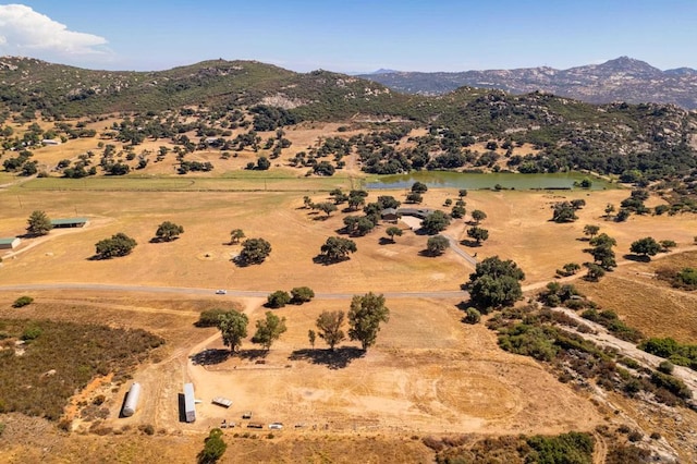 property view of mountains with a rural view