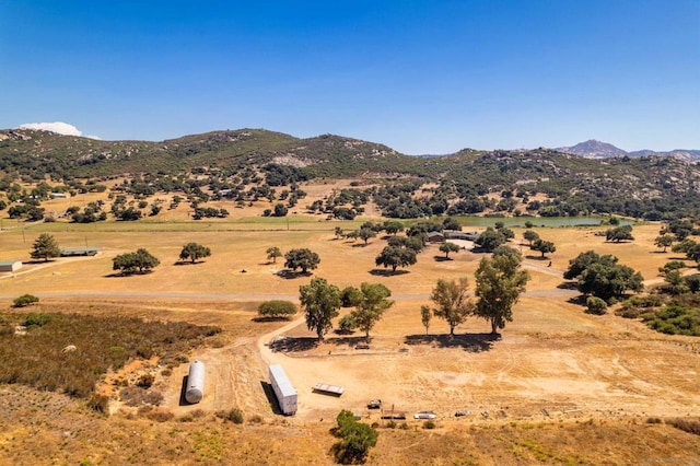 property view of mountains featuring a rural view