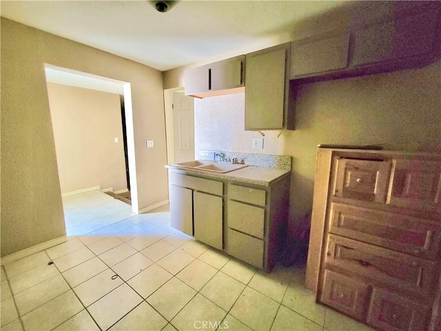 23960 Norma Dr, Menifee, CA 92587 - kitchen featuring light tile patterned floors and sink