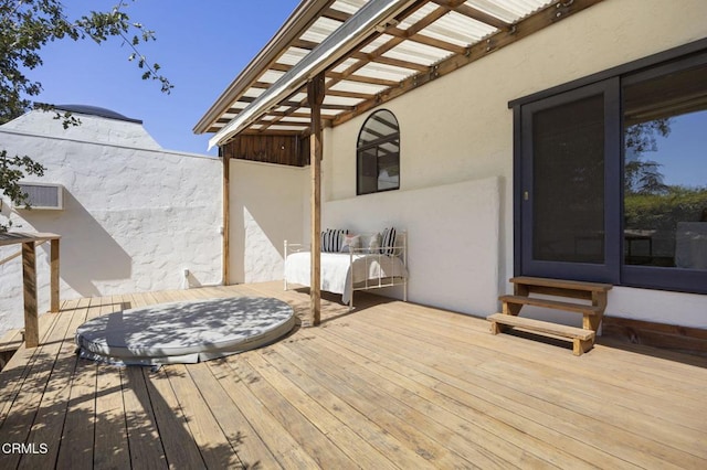 view of wooden terrace