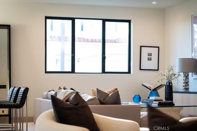 living room with a wealth of natural light