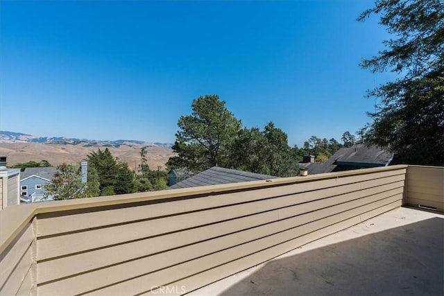 1550 Pineridge Dr, Cambria, CA 93428 - exterior space featuring a mountain view and a balcony