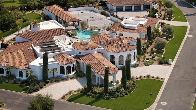 birds eye view of property