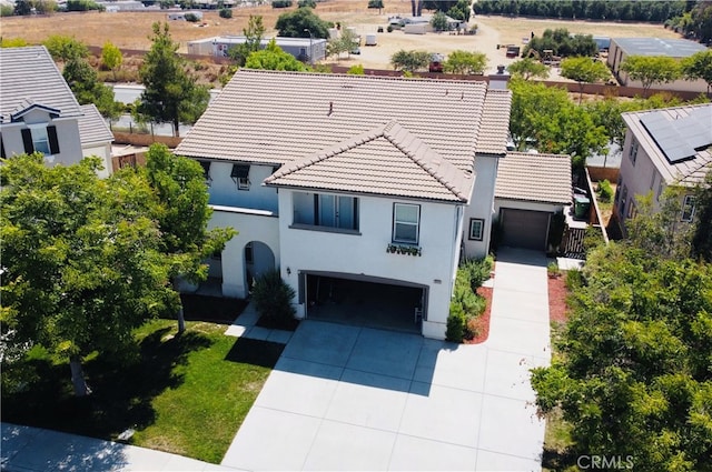 view of front of house featuring a garage