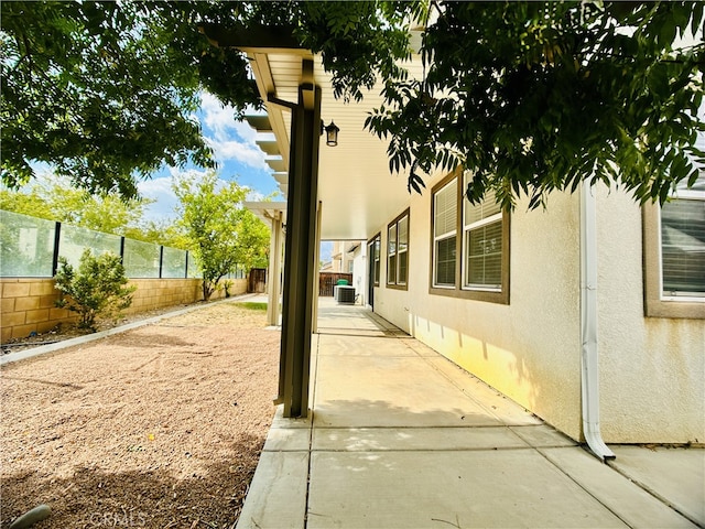 exterior space with a patio