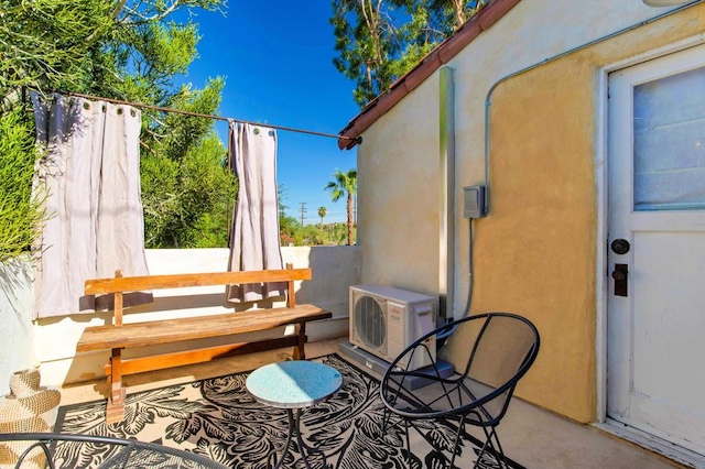 view of patio / terrace with ac unit