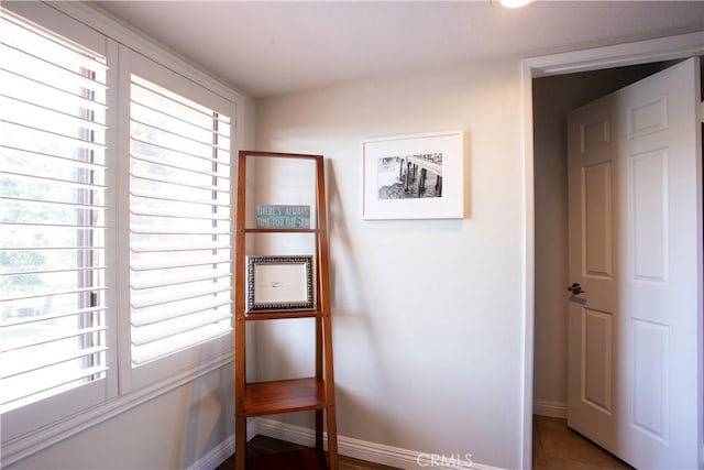 doorway with baseboards
