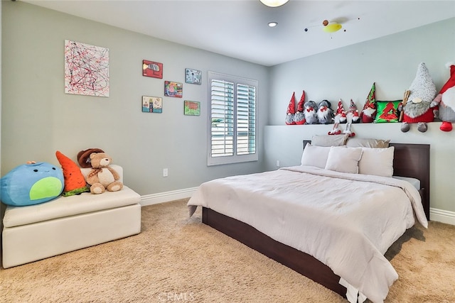 bedroom featuring carpet floors