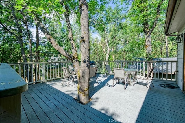 view of wooden terrace