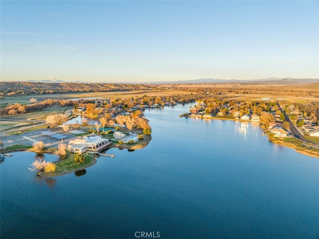 property view of water with a mountain view