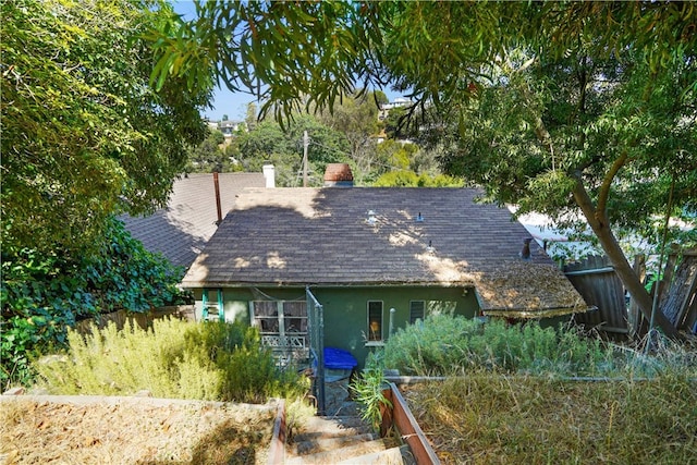 view of rear view of property