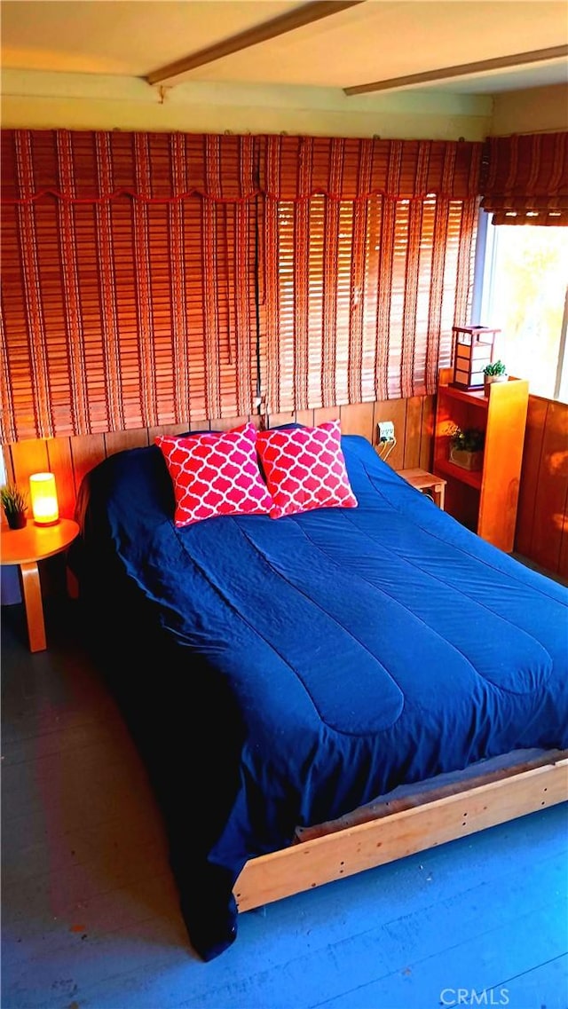 bedroom featuring hardwood / wood-style flooring